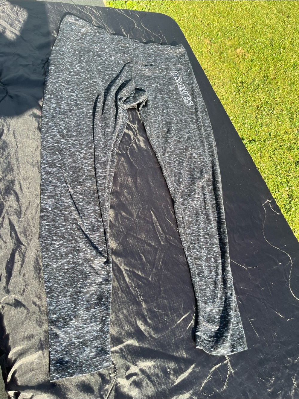 Braves Logan Elm soft Black & white Marled Leggings